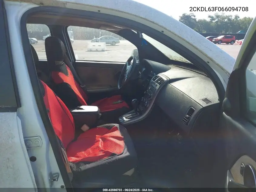 2006 Pontiac Torrent VIN: 2CKDL63F066094708 Lot: 42566703