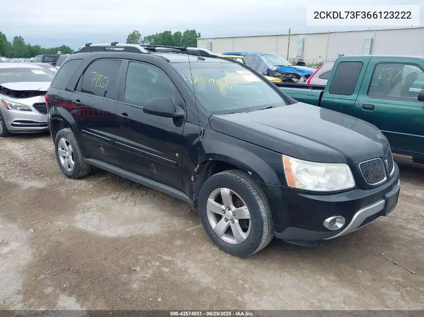 2006 Pontiac Torrent VIN: 2CKDL73F366123222 Lot: 42574851