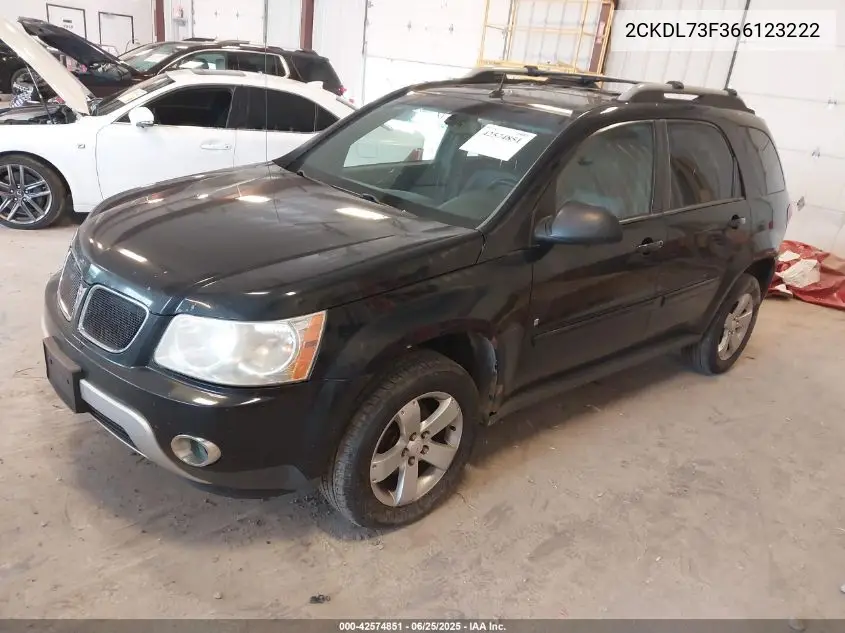 2006 Pontiac Torrent VIN: 2CKDL73F366123222 Lot: 42574851