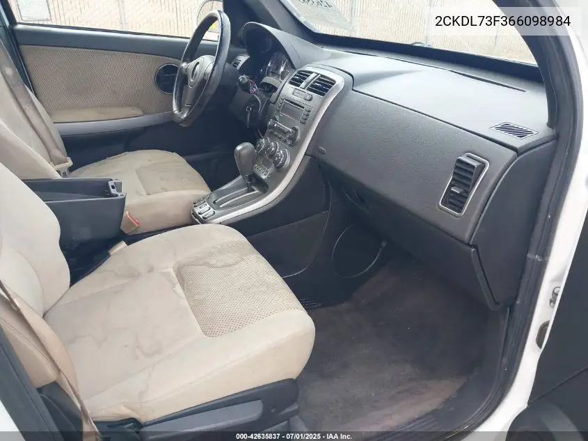 2006 Pontiac Torrent VIN: 2CKDL73F366098984 Lot: 42635837