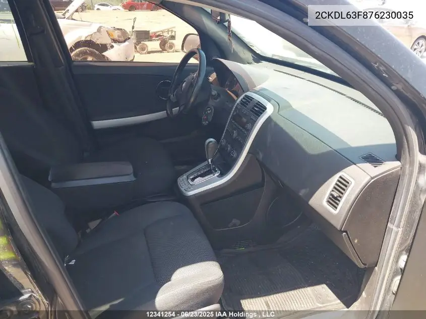 2007 Pontiac Torrent Sport VIN: 2CKDL63F876230035 Lot: 12341254