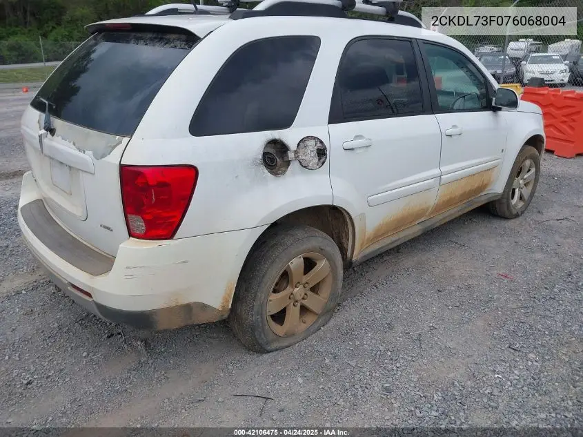 2007 Pontiac Torrent VIN: 2CKDL73F076068004 Lot: 42106475