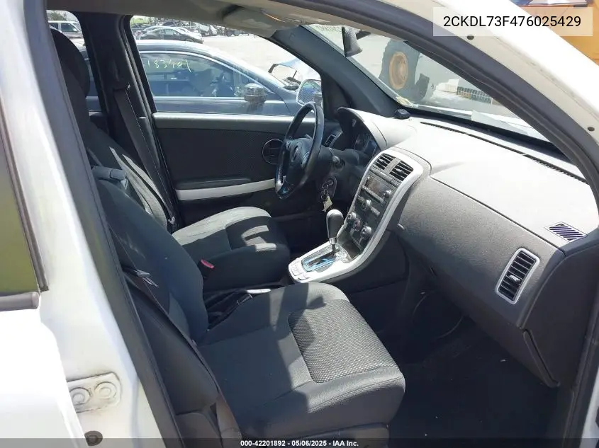2007 Pontiac Torrent VIN: 2CKDL73F476025429 Lot: 42201892