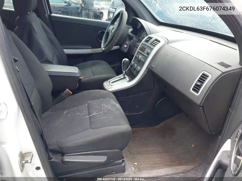 2007 Pontiac Torrent VIN: 2CKDL63F676074349 Lot: 42227732