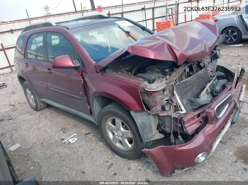 2007 Pontiac Torrent VIN: 2CKDL63F376235983 Lot: 42332920