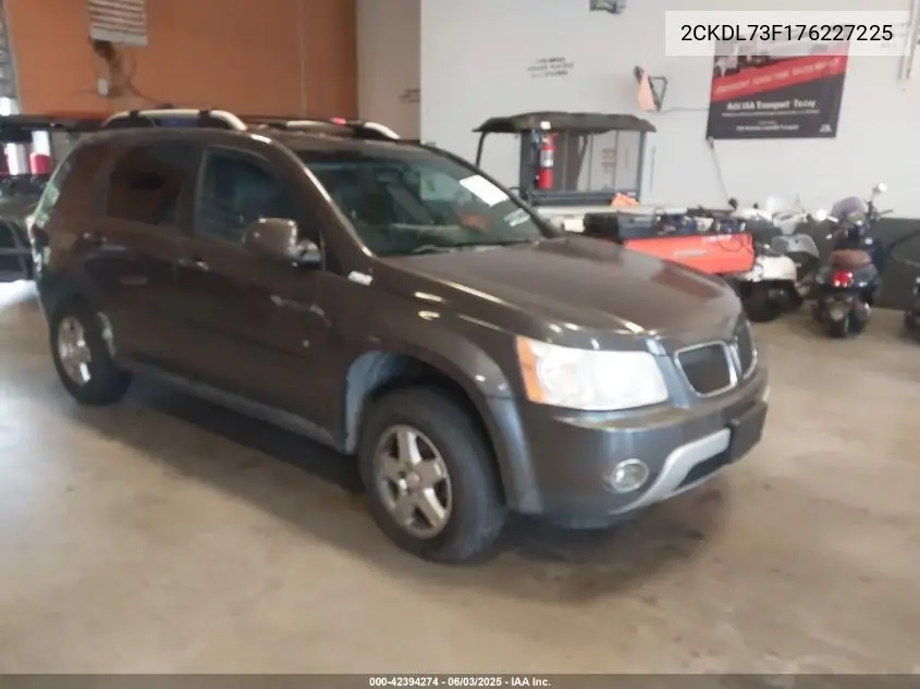 2007 Pontiac Torrent VIN: 2CKDL73F176227225 Lot: 42394274
