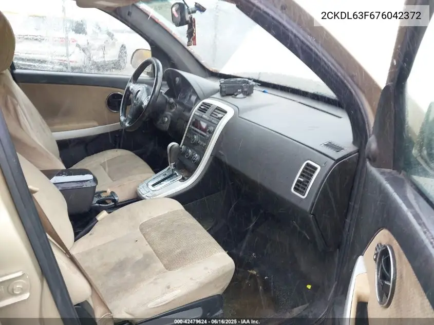 2007 Pontiac Torrent VIN: 2CKDL63F676042372 Lot: 42479624