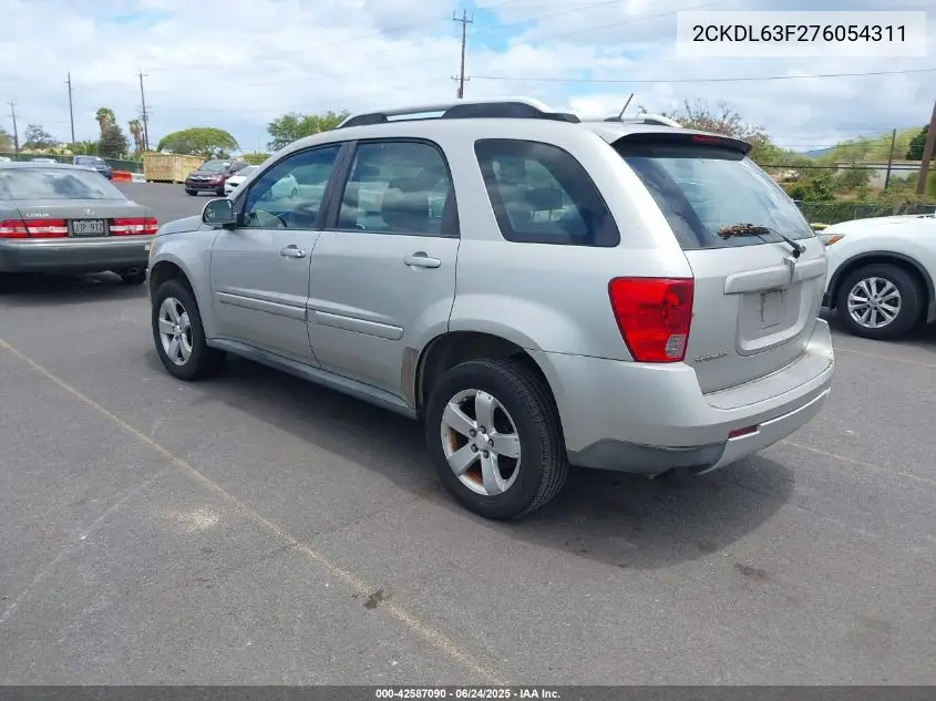 2007 Pontiac Torrent VIN: 2CKDL63F276054311 Lot: 42587090