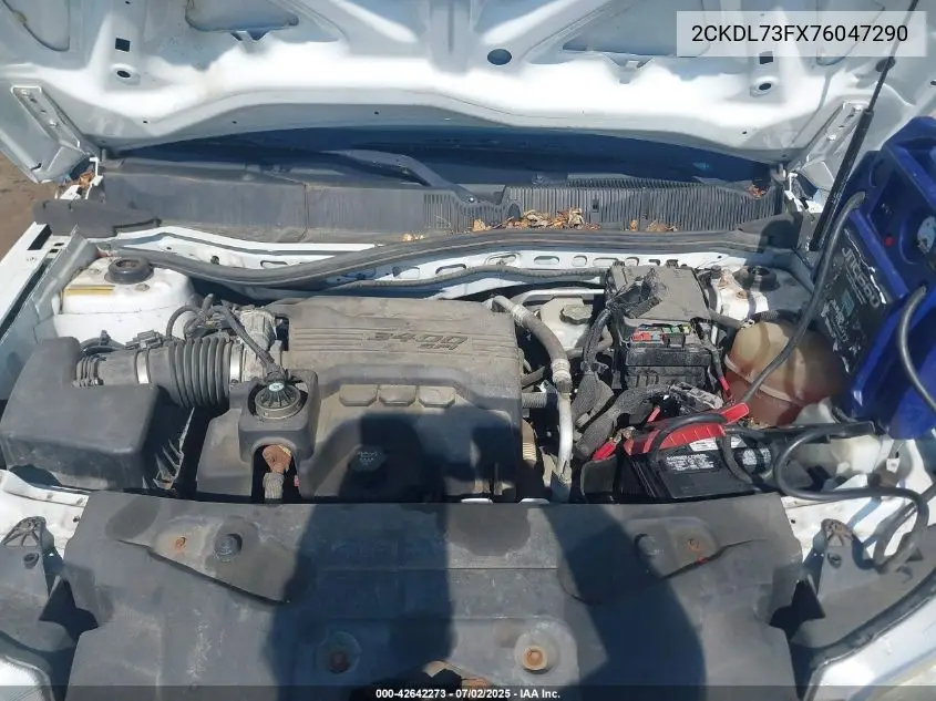2007 Pontiac Torrent VIN: 2CKDL73FX76047290 Lot: 42642273