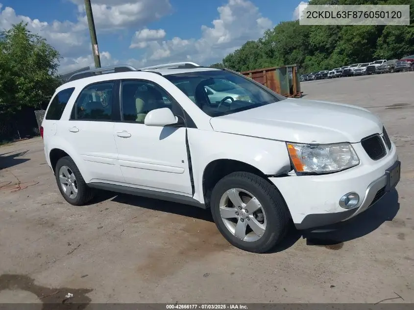 2007 Pontiac Torrent VIN: 2CKDL63F876050120 Lot: 42666177