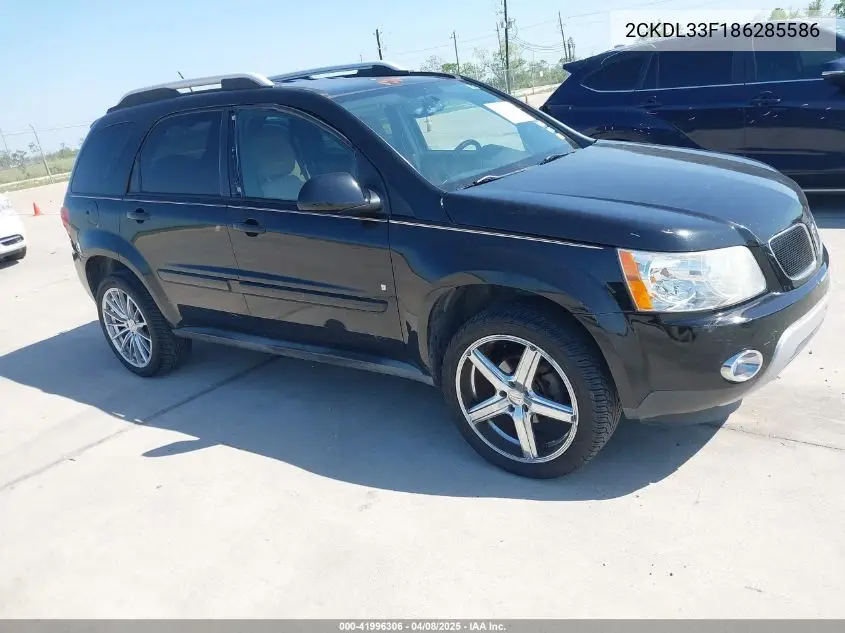 2008 Pontiac Torrent VIN: 2CKDL33F186285586 Lot: 41996306