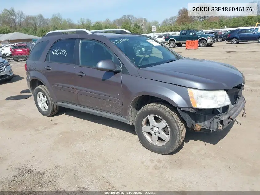 2008 Pontiac Torrent VIN: 2CKDL33F486046176 Lot: 42139855
