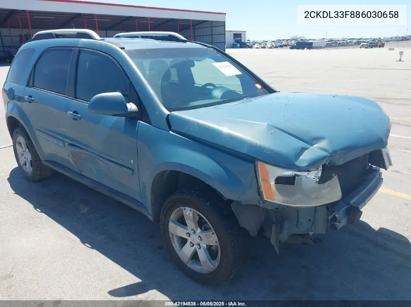 2008 Pontiac Torrent VIN: 2CKDL33F886030658 Lot: 42194538