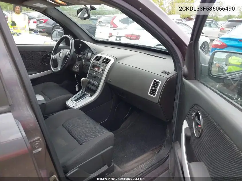 2008 Pontiac Torrent VIN: 2CKDL33F586056490 Lot: 42251883