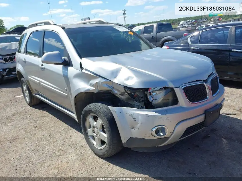 2008 Pontiac Torrent VIN: 2CKDL33F186031084 Lot: 42382678