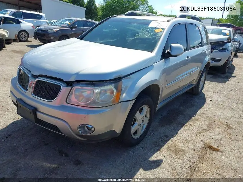 2008 Pontiac Torrent VIN: 2CKDL33F186031084 Lot: 42382678