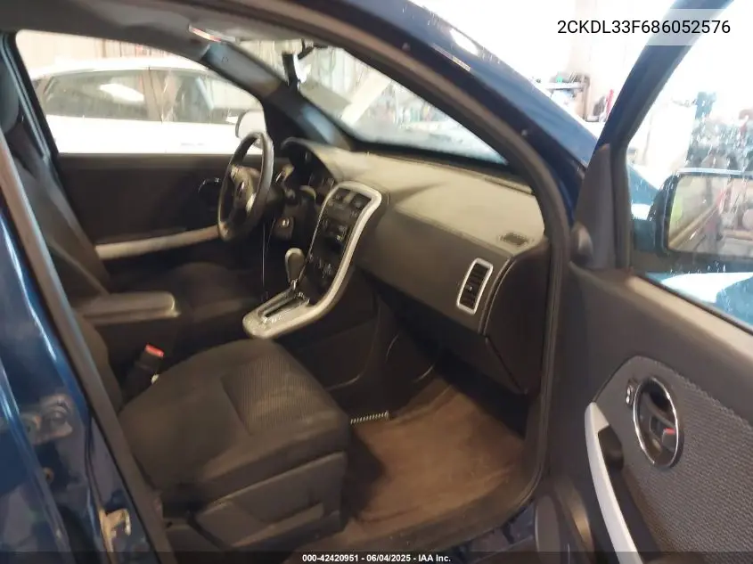 2008 Pontiac Torrent VIN: 2CKDL33F686052576 Lot: 42420951