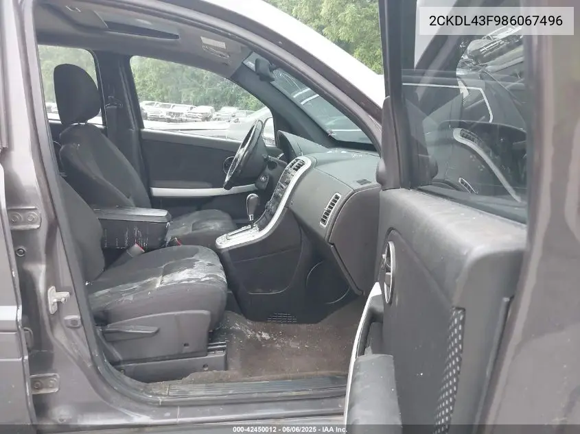 2008 Pontiac Torrent VIN: 2CKDL43F986067496 Lot: 42450012