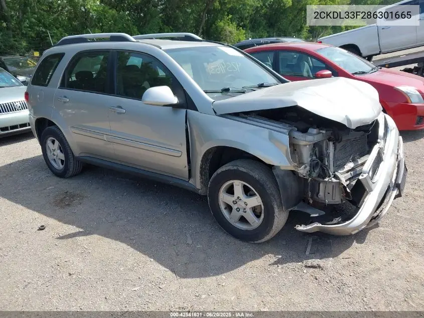 2008 Pontiac Torrent VIN: 2CKDL33F286301665 Lot: 42541631