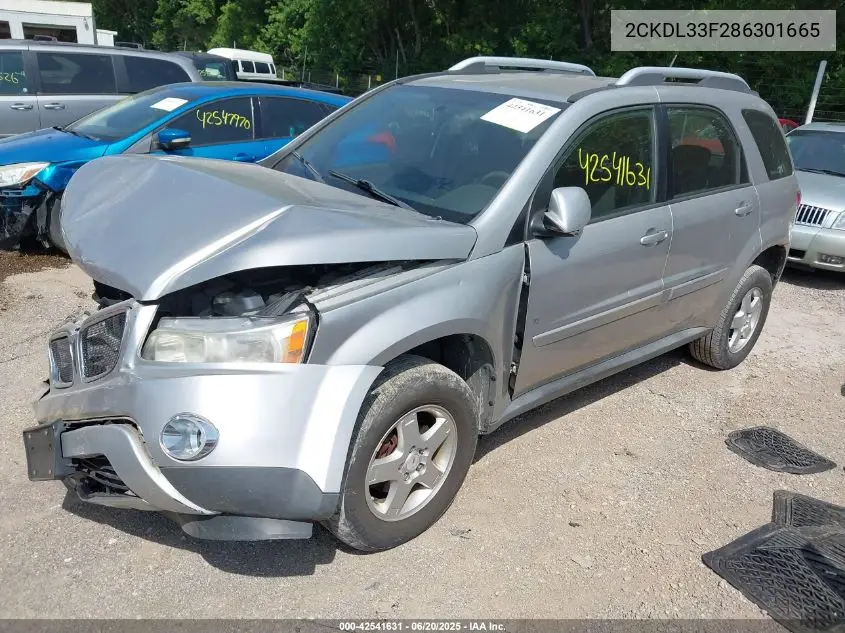 2008 Pontiac Torrent VIN: 2CKDL33F286301665 Lot: 42541631