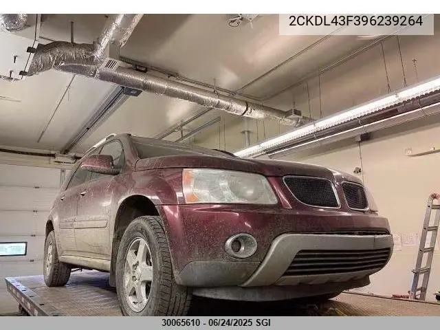 2009 Pontiac Torrent VIN: 2CKDL43F396239264 Lot: 30065610