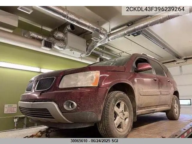 2009 Pontiac Torrent VIN: 2CKDL43F396239264 Lot: 30065610