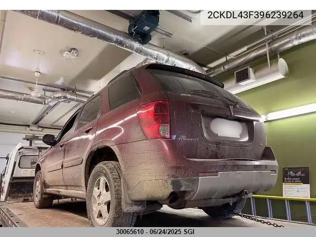 2009 Pontiac Torrent VIN: 2CKDL43F396239264 Lot: 30065610