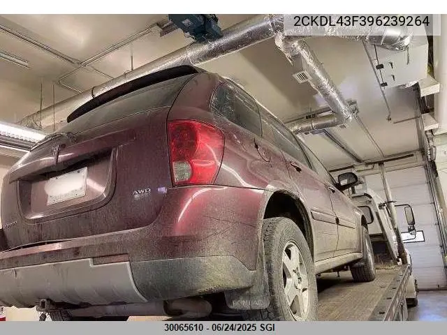 2009 Pontiac Torrent VIN: 2CKDL43F396239264 Lot: 30065610