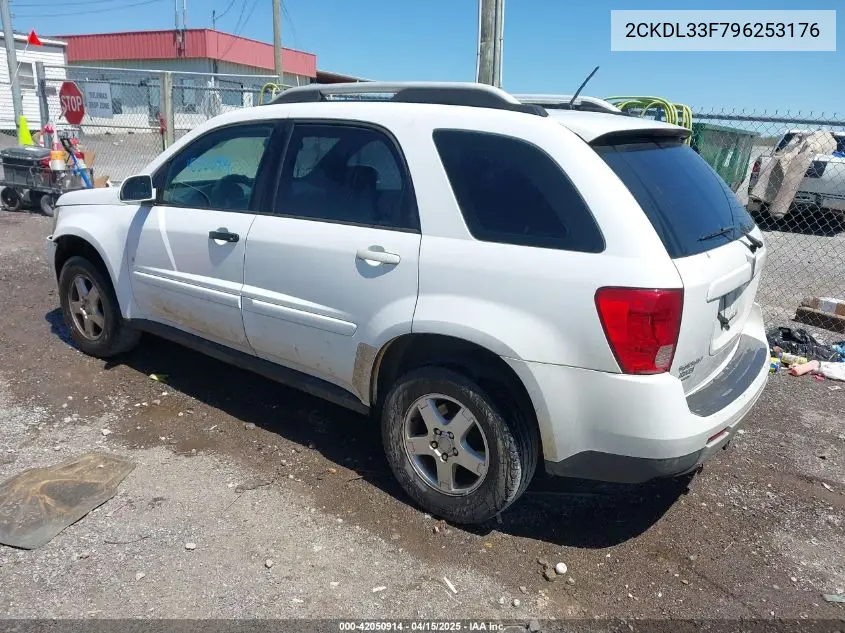 2009 Pontiac Torrent VIN: 2CKDL33F796253176 Lot: 42050914