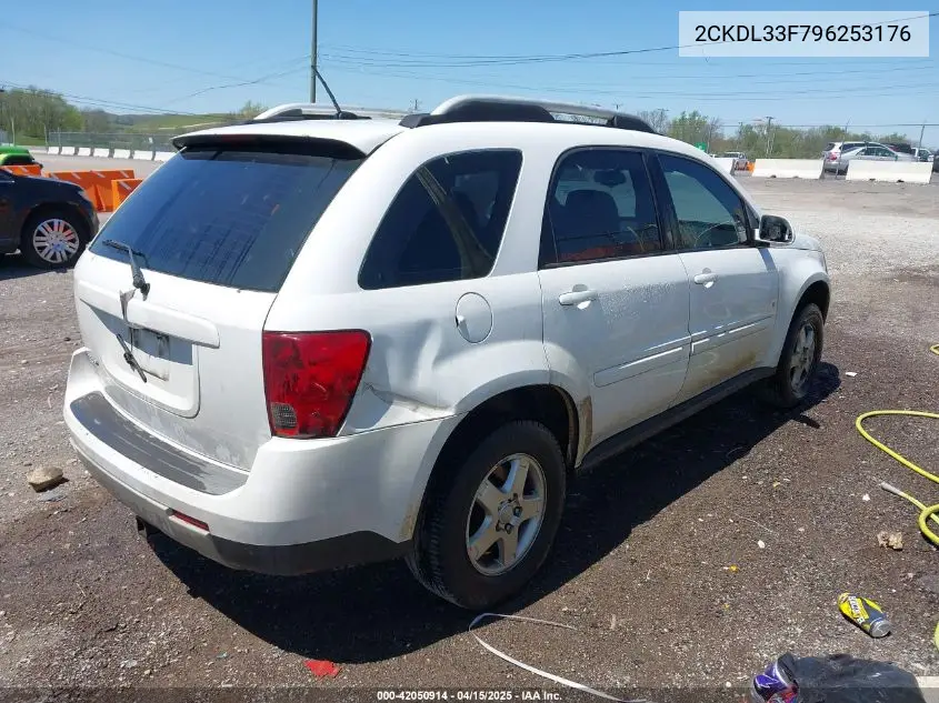2009 Pontiac Torrent VIN: 2CKDL33F796253176 Lot: 42050914
