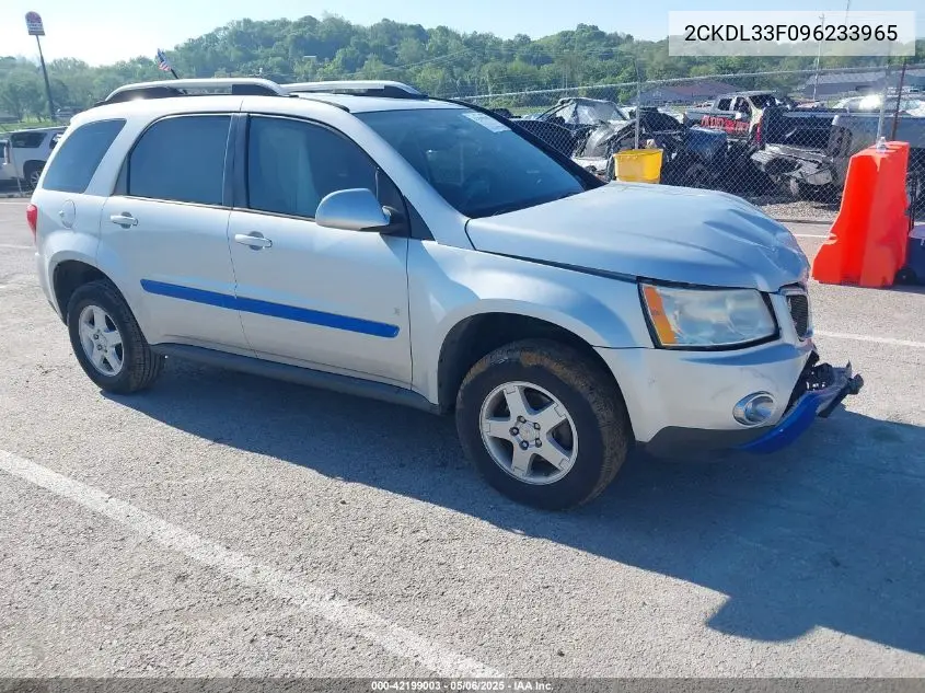2009 Pontiac Torrent VIN: 2CKDL33F096233965 Lot: 42199003