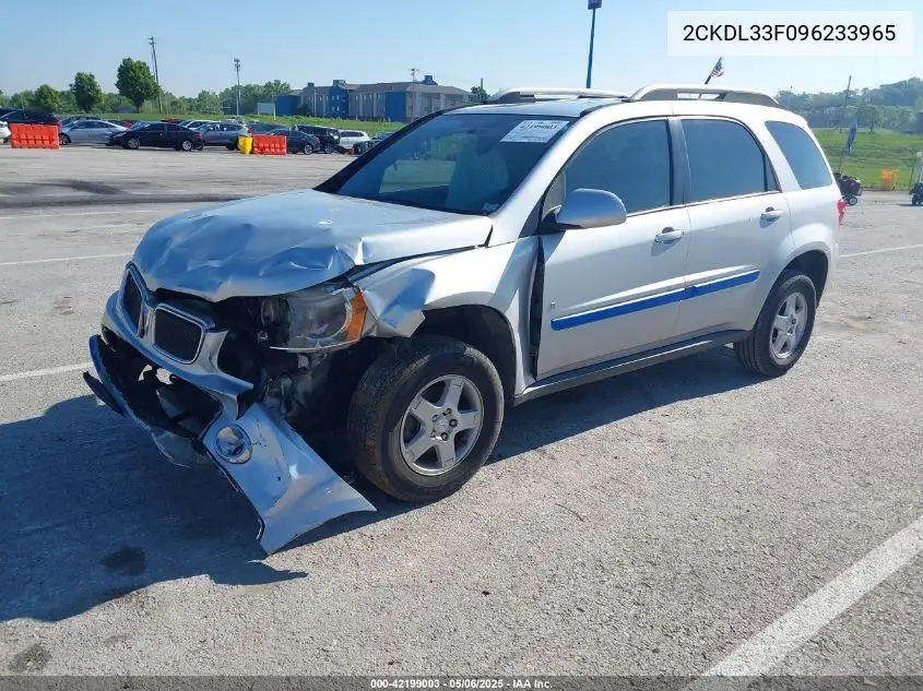 2009 Pontiac Torrent VIN: 2CKDL33F096233965 Lot: 42199003