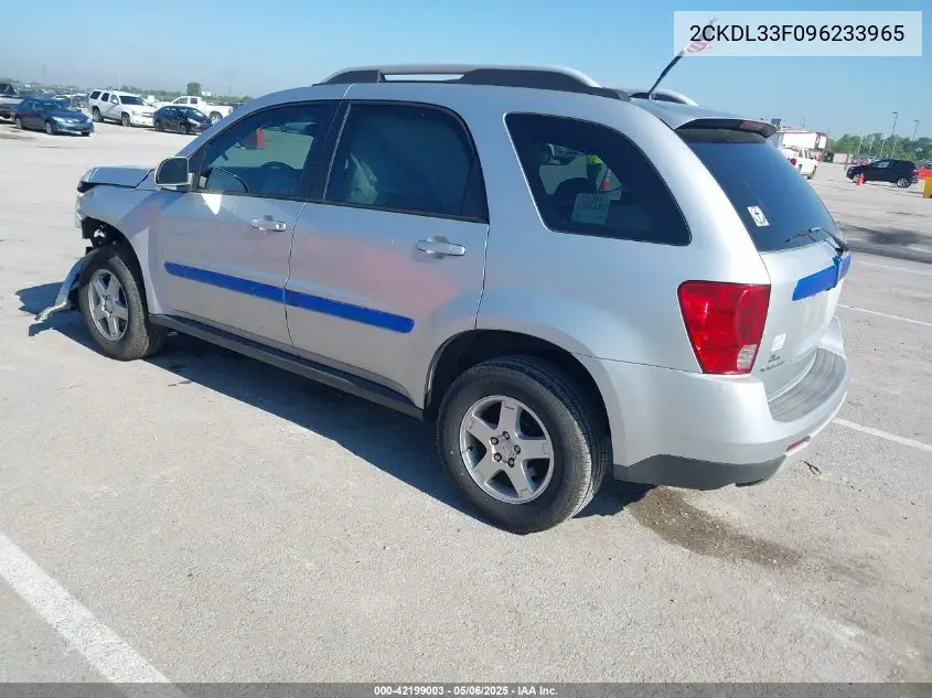 2009 Pontiac Torrent VIN: 2CKDL33F096233965 Lot: 42199003