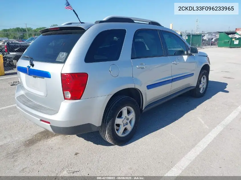 2009 Pontiac Torrent VIN: 2CKDL33F096233965 Lot: 42199003