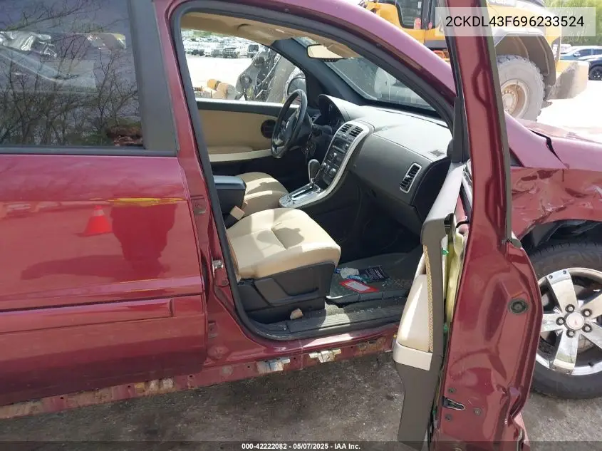 2009 Pontiac Torrent VIN: 2CKDL43F696233524 Lot: 42222082