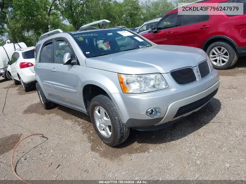 2009 Pontiac Torrent VIN: 2CKDL43F796247979 Lot: 42277735