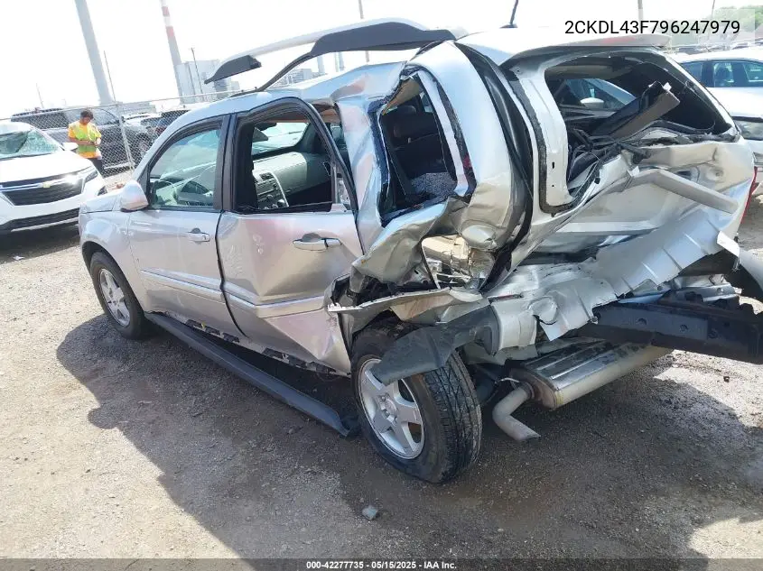 2009 Pontiac Torrent VIN: 2CKDL43F796247979 Lot: 42277735