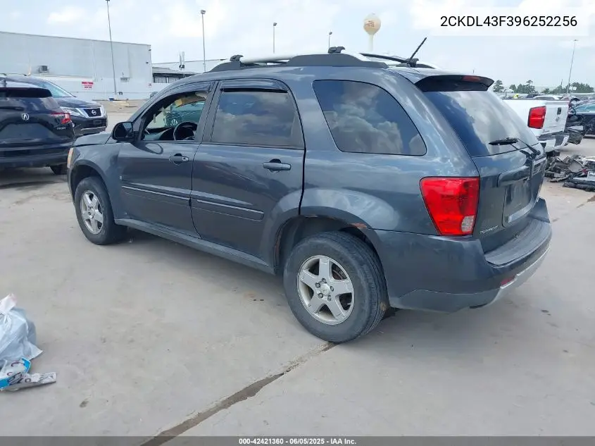 2009 Pontiac Torrent VIN: 2CKDL43F396252256 Lot: 42421360
