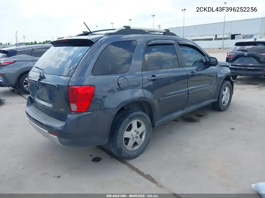 2009 Pontiac Torrent VIN: 2CKDL43F396252256 Lot: 42421360