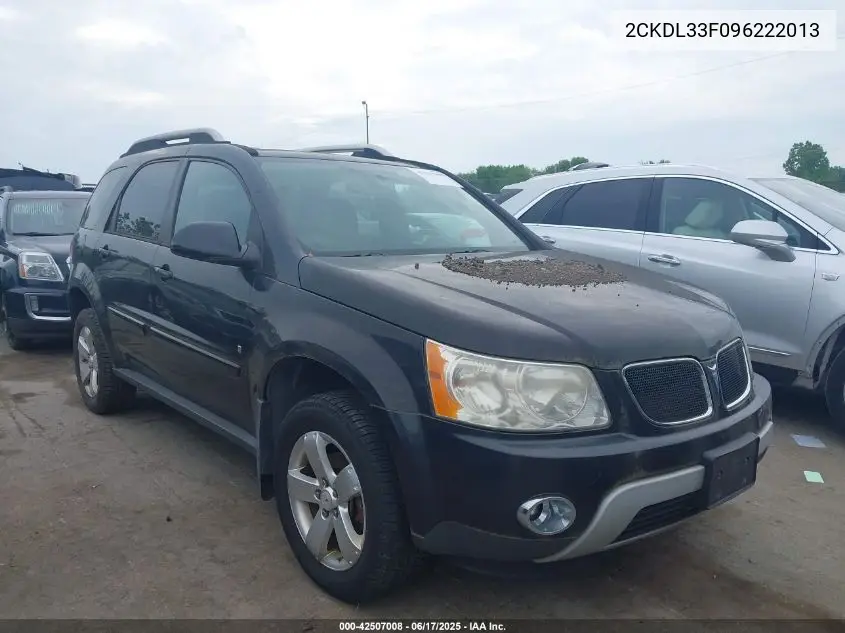 2009 Pontiac Torrent VIN: 2CKDL33F096222013 Lot: 42507008