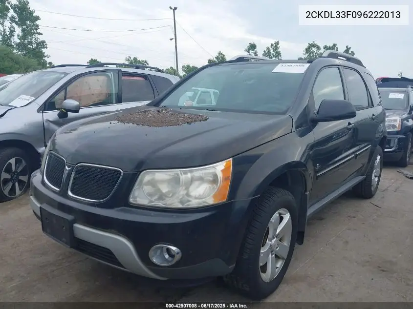 2009 Pontiac Torrent VIN: 2CKDL33F096222013 Lot: 42507008