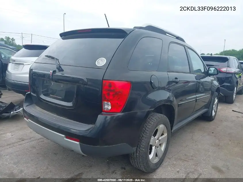 2009 Pontiac Torrent VIN: 2CKDL33F096222013 Lot: 42507008