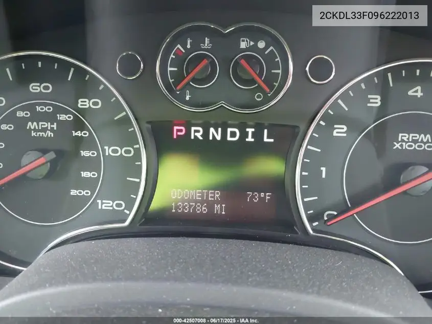 2009 Pontiac Torrent VIN: 2CKDL33F096222013 Lot: 42507008