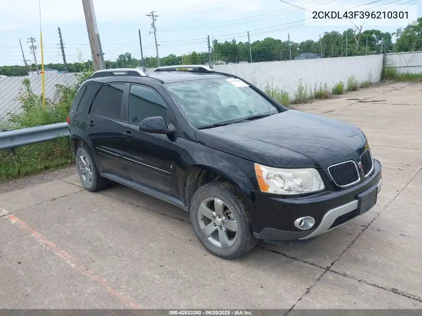 2009 Pontiac Torrent VIN: 2CKDL43F396210301 Lot: 42533380