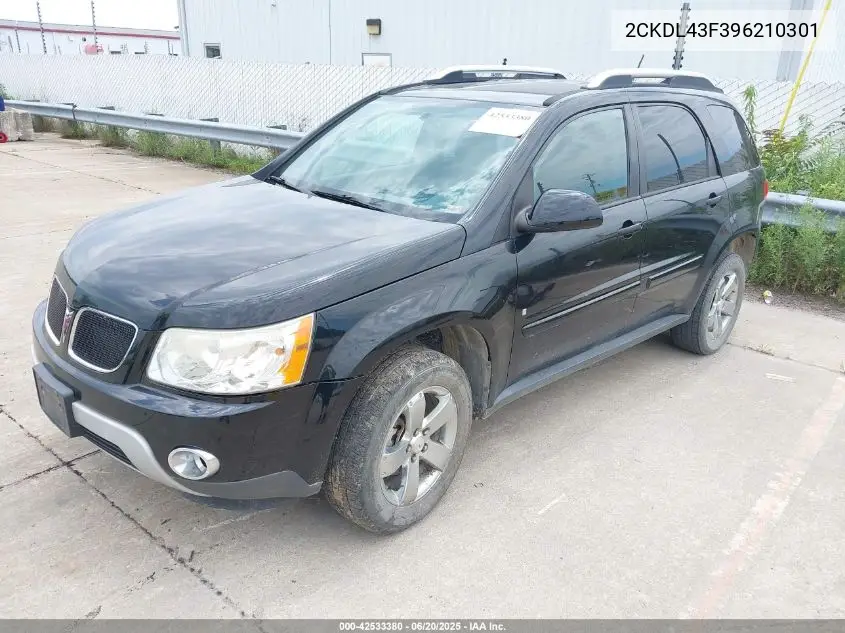 2009 Pontiac Torrent VIN: 2CKDL43F396210301 Lot: 42533380