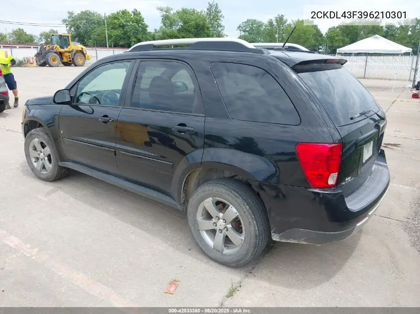 2009 Pontiac Torrent VIN: 2CKDL43F396210301 Lot: 42533380