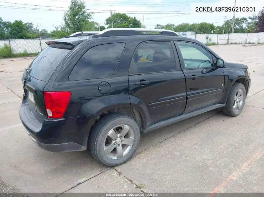 2009 Pontiac Torrent VIN: 2CKDL43F396210301 Lot: 42533380