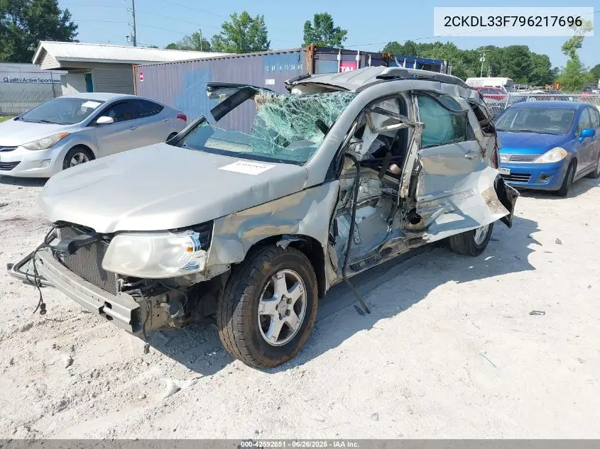 2009 Pontiac Torrent VIN: 2CKDL33F796217696 Lot: 42592851