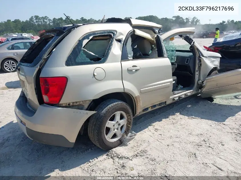 2009 Pontiac Torrent VIN: 2CKDL33F796217696 Lot: 42592851