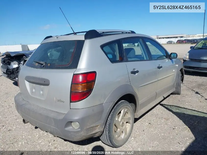 2004 Pontiac Vibe VIN: 5Y2SL628X4Z465165 Lot: 12349596